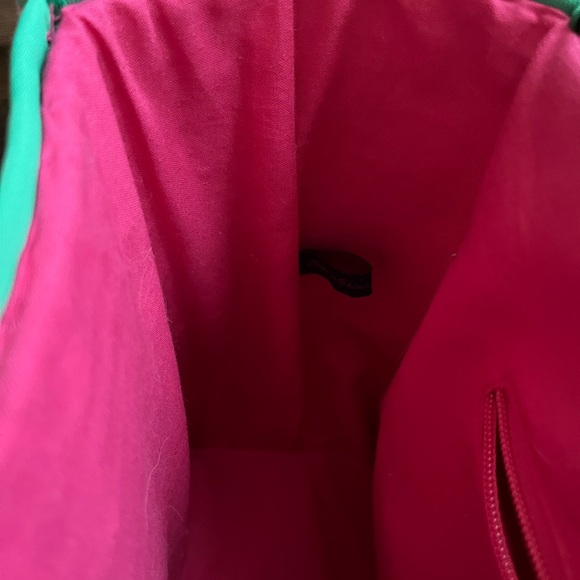 RALPH Ralph Lauren Watermelon Pink-Green Straw-woven Shoulder bag - Picture 13 of 14